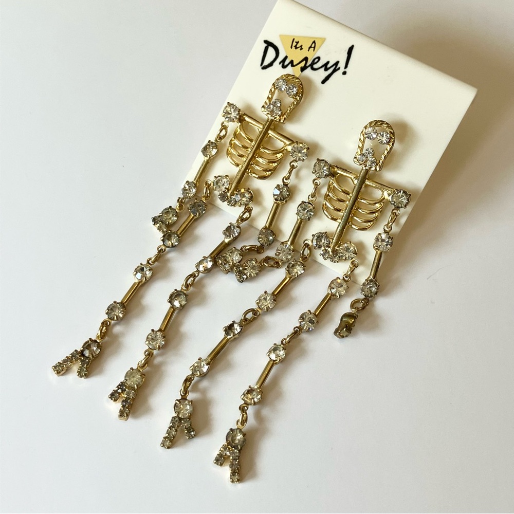 NWT Skeleton Dangle Earrings